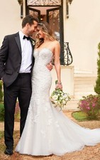 Stella York 6502, Ivory/Muscato -  Size 12 