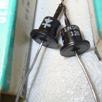 Rare Vintage Pair GE General Electric 1N-540 DIODE - Black Top Hat ...