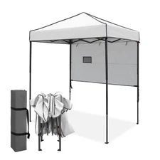 EAGLE PEAK Instant Pop Up Canopy with Adjustable Sun Wall 6x4