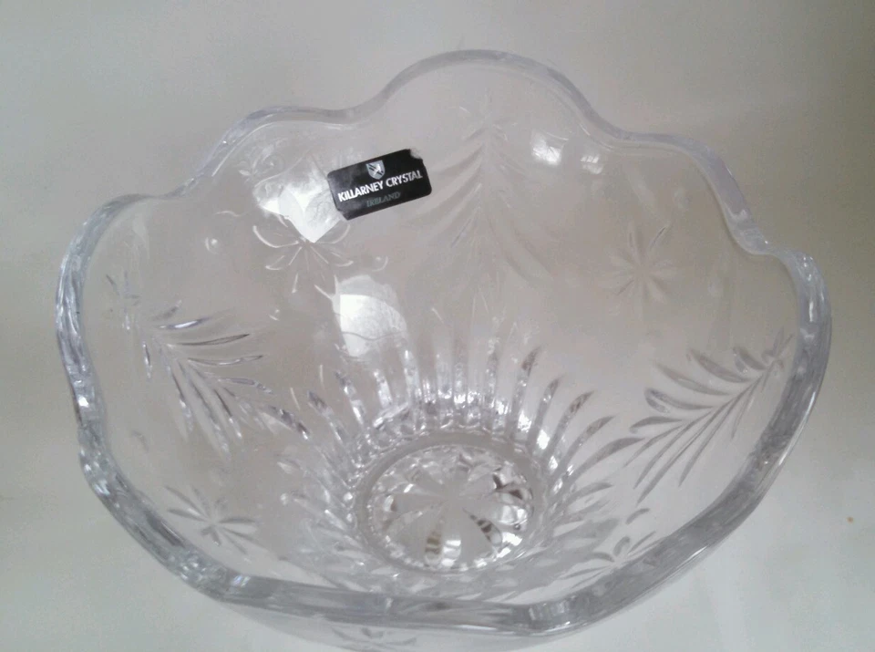 Waterford Killarney Crystal Bowl Christmas Tree Snowflake Holiday Gift Wedding - Image 4 of 4