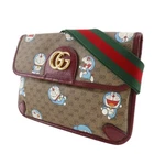 GUCCI Doraemon Collaboration Sac de Taille 647817 Sac de Corps Marron GG Supreme Ca...