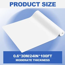 24 inch x 100 ft Matte Photo Peel sticker paper roll Adhesive Vinyl Waterproof n