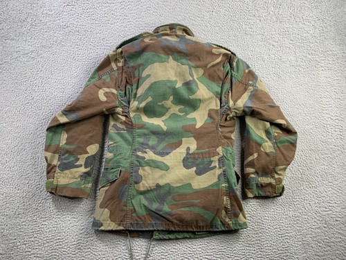 Vintage Alpha Industries Jacket Mens XS Short Coat Cold Weather Field Woodland - Picture 8 of 14