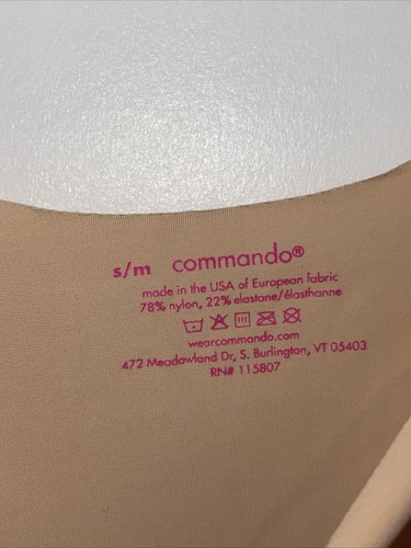 Commando Womens Lightweight Mini Camisole Slip True Nude Size S / M (F-14) - Picture 4 of 5