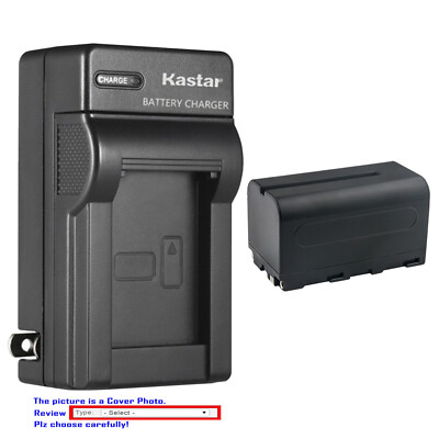 Kastar Battery AC Charger for Atomos SHOGUN CONNECT 7'' Network-Connected Monitor