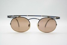 Vintage Cazal 761 Blau Gold Schwarz Oval Sonn...