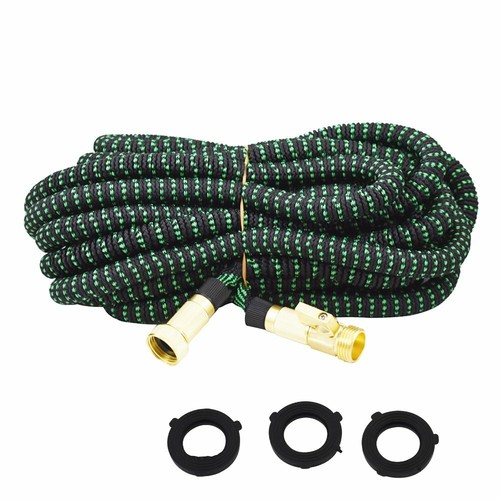 75FT 3X Stronger Deluxe Expandable Flexible Garden Water Hose W/Spray Nozzle Gun - Picture 10 of 11