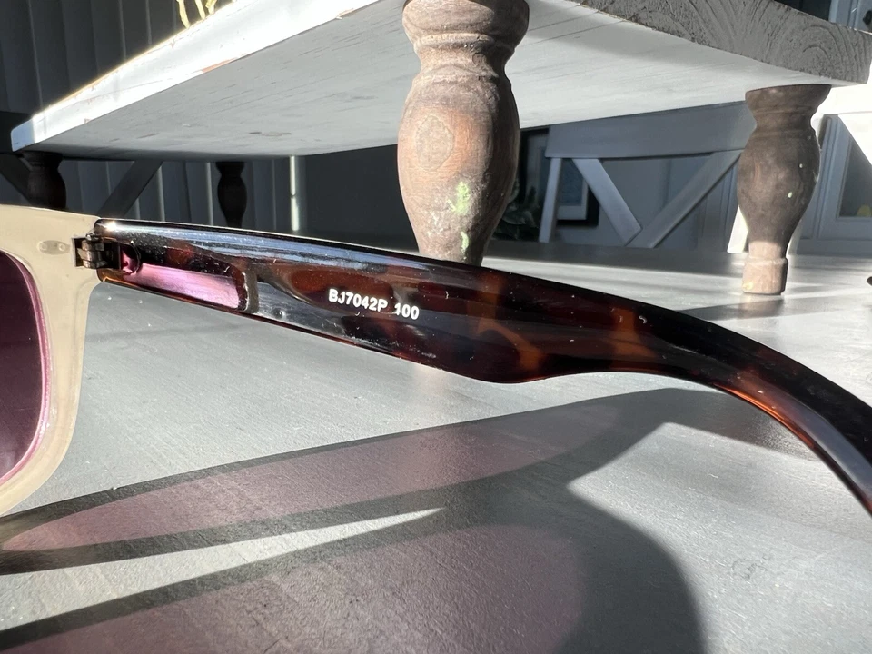 Betsey Johnson Sunglasses: White With Tortoise Shell Arms - Image 3 of 4