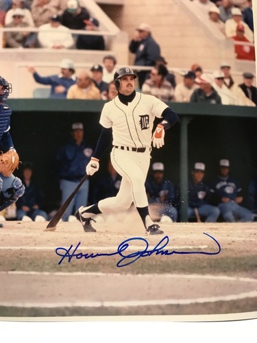HOWARD JOHNSON AUTOGRAPHED 8X10 1984 WORLD CHAMPION DETROIT TIGERS