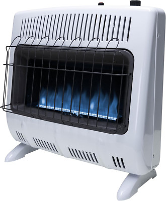 F299730 30,000 BTU Blue Flame Vent Free Propane Heater for Cold Rooms, Additions