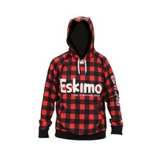 NEW Eskimo Buffalo Plaid Hoodie Size Small Ice Auger Sweatshirt Clothing Hockey