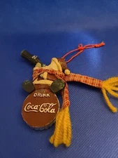 Drink Coca-Cola Ornament - Primitive Style NEW NOS Vintage 1999