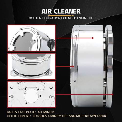 Air Cleaner Intake Filter For Harley Softail Dyna Touring Road King Street Glide - Picture 5 of 11