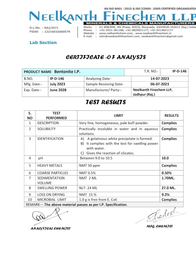 Bentonite Clay | Cosmetic Grade | Natural Indian Healing Clay | DIY Face & Hair - Image 3 of 3
