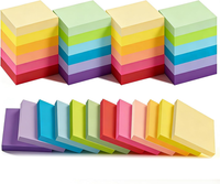24 StüCk Farbige Haftnotizen Klein- 50 X 38Mm Bunt Sticky Notes Wiederverwendbar