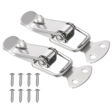 2Pcs 2.3" Stainless Steel Spring Loaded Toggle Latch with Mounting Screw  Hole,