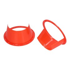 ⁺2pcs Car Speaker Waterproof Cover Ultra‑Thin Red Antislip Protection Pad