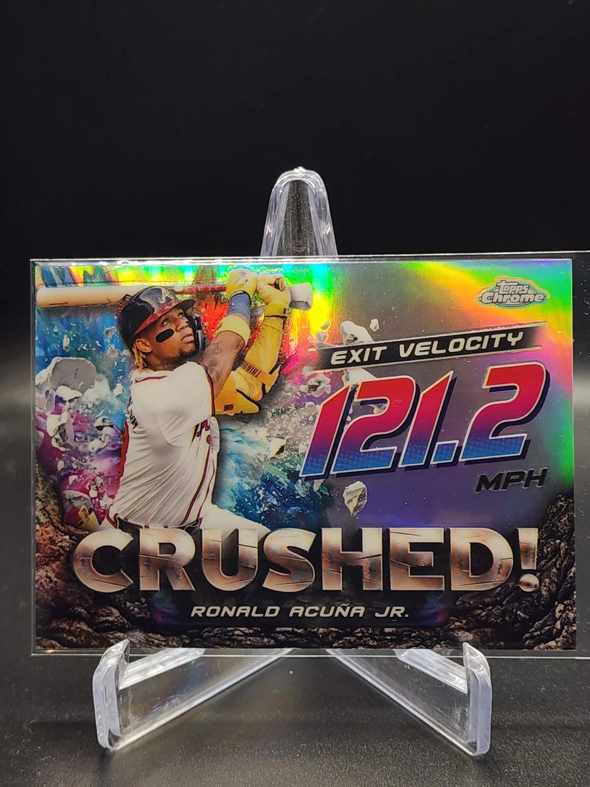 2024 Topps Chrome Update Crushed Ronald Acuna Jr Ronald Acuña Jr SSSP #CR-5