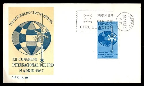 Mayfairstamps Argentina FDC 1967 Earth Snowflake Thermometer Cold Congress First