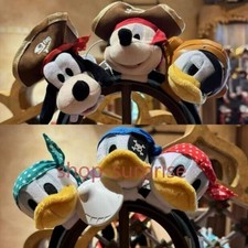 Disney 2025 Authentic Shanghai DIY Accessory Headband Pirate Mickey Plush Doll