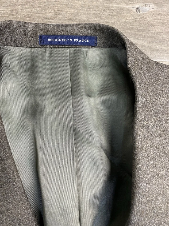 Traje Daniel Cremieux Hombre Talla 42R Blazer Chaqueta Vestido Pantalones 36x31 Lana Plisada Foto 3 de 4