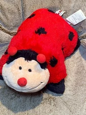 Pillow Pets Ladybug Plush Folding Pillow Stuffed Animal Red Black 2010