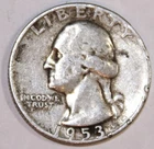 1953-P Washington Silver Quarter - Fine - #2945EA