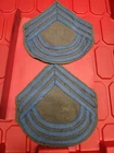 2 Civil War Era Insignia Patches Infantry Non-Commisioned Officer Chevrons Gray