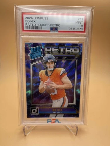 2024 Panini Donruss - BO NIX PSA 9 Rated Rookie Retro #19 (RC) Broncos