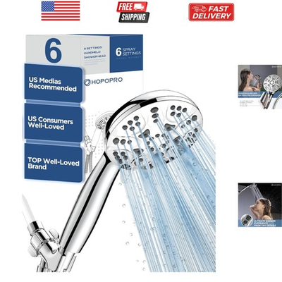 #ad 6 Mode High Pressure Handheld Shower Head Set Consumer Reports Recommended H... $39.98