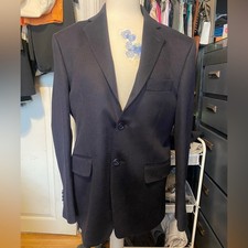 NWT, Men  s Size 40 100 Cashmere Black Blazer MADE IN ITALY Valued At 1095