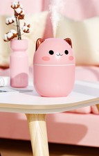 250ML ABS Air Humidifier Cute Kawaiil Aroma Diffuser With Night Light Cool Mist