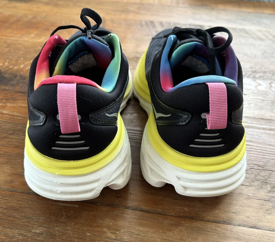 Hoka BONDI 8 1127952 Mujer 9.5 B Arco Iris Zapatos para Correr Foto 4 de 4
