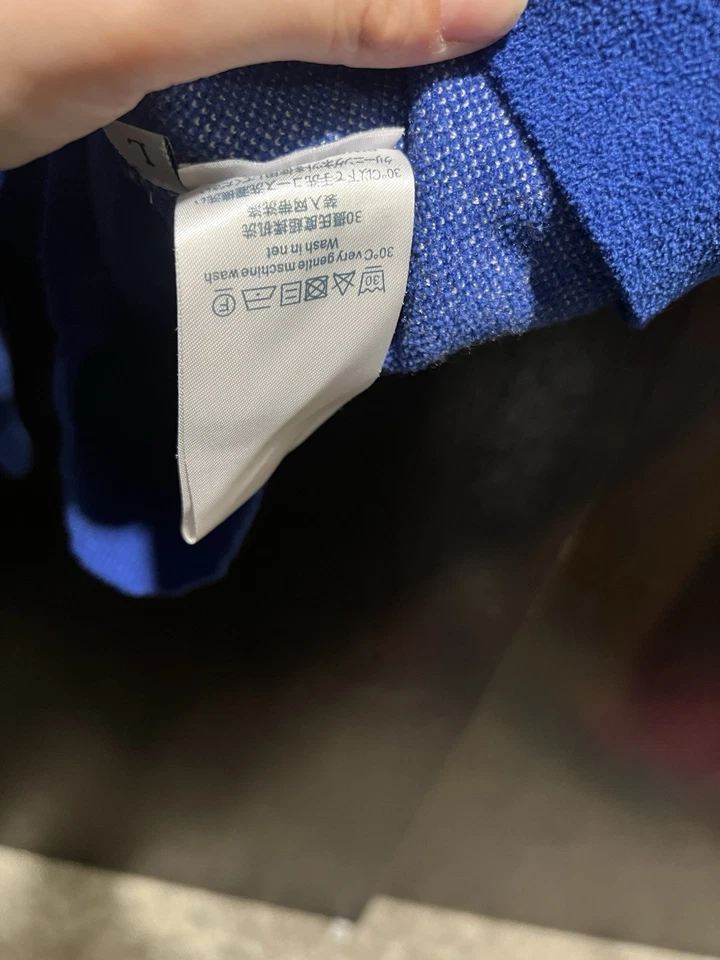 Suéter Louis Vuitton LV Intarsia gola redonda monograma azul não autenticado - Imagem 4 de 4