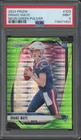2024 Panini Prizm Neon Green Pulsar #329 Drake Maye RC Rookie Mint PSA 9