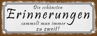Holzschild 10X27 Cm SchöNste Erinerungen Zu Zweit Dekoration Deko Geschenk Holz