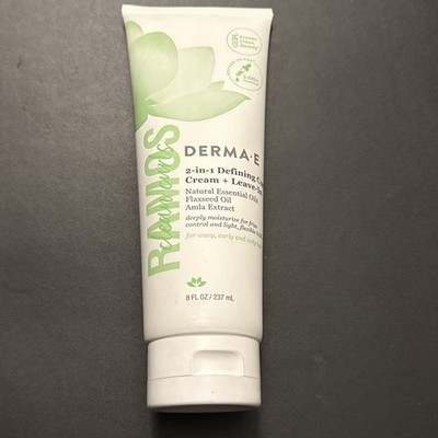 DERMA E 2-In-1 Defining Curl Cream 8 fl oz Vegan - Ramos Clean Curls