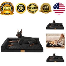 Orthopedic Large Dog Bed Washable Pet Sofa Bed 36x24 Black