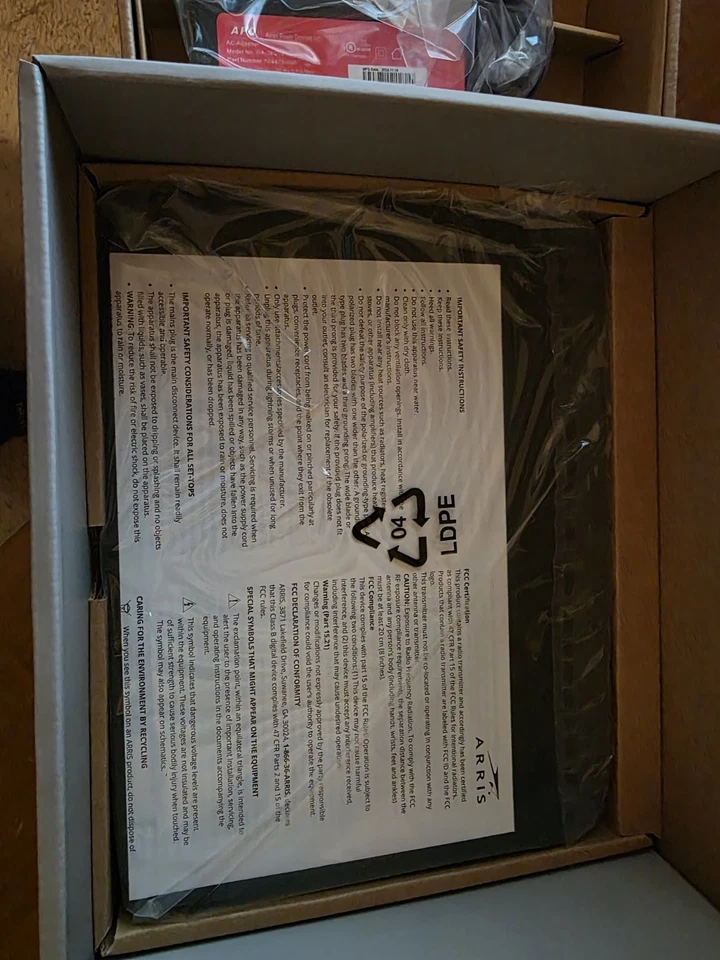 NEW Arris Verizon Fios Set Top Box VMS4100 w/ All Cables And Remote Control - Image 3 of 3