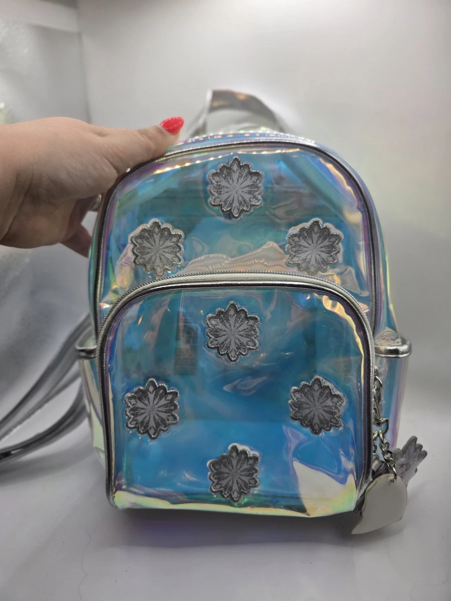 ebay clear mini backpack Jusdot 12"x6"x12" Stadium Approved See Through Bag Waterproof PVC Small Transparent Backpacks for Festival Sport Event Concerts, Green with one main compartment and a front zippered stash pocket Anti-theft Clear Backpack, Small Mini