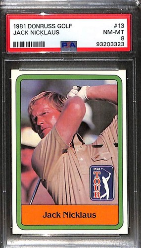1981 Donruss Golf #13 Jack Nicklaus PSA 8 NM-MT 93203323 