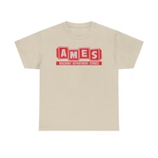 AMES Discount Department Stores Vintage Retail Logo T-Shirt
