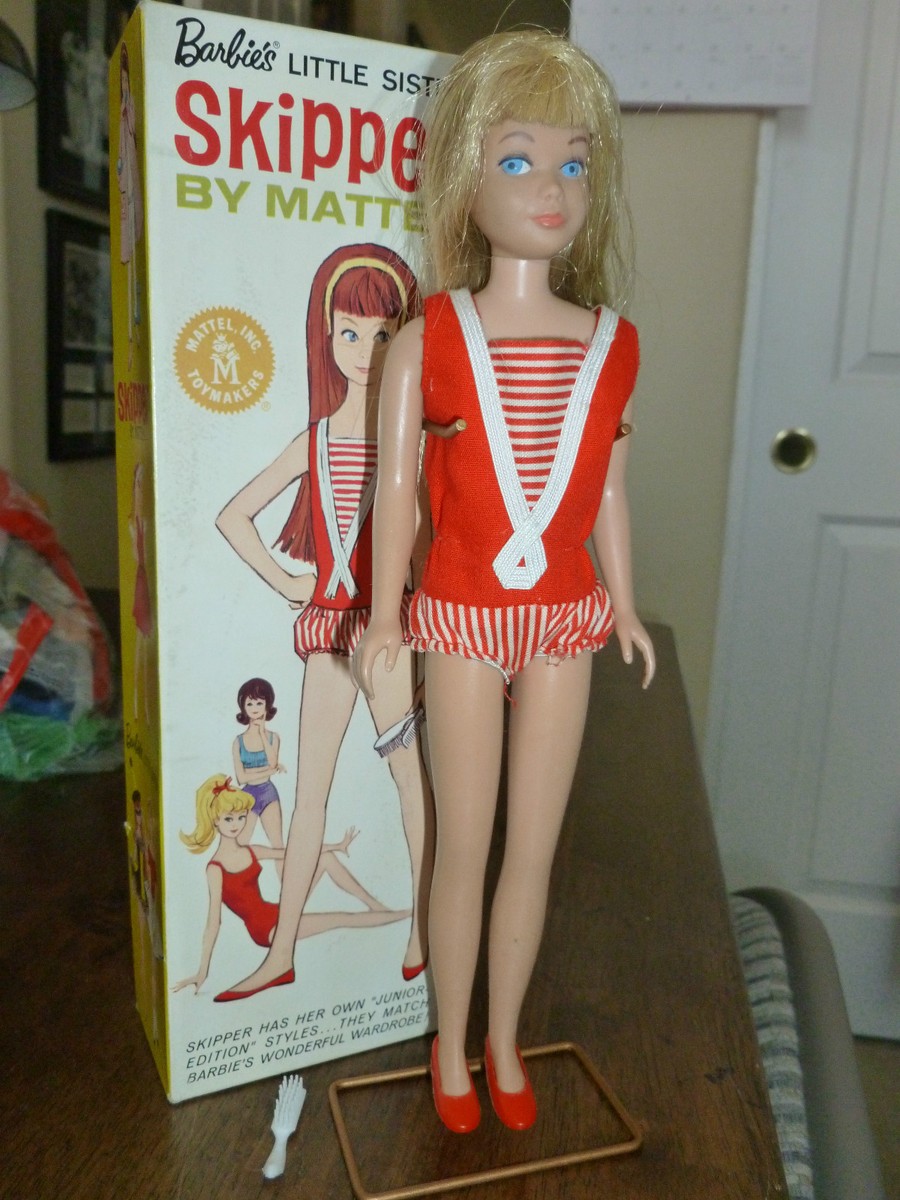 Vintage Skipper Doll (Barbie's little sister) Blonde - No. 5