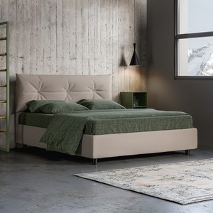 Letto Matrimoniale In Vera Pelle Con Contenitore