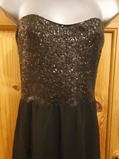 Therapy Glitter Black Evening Party Dress Long Size 10-Never Worn