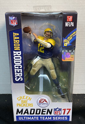 NFL Aaron Rodgers McFarlane Madden 17 Ultimate Team 2 Green