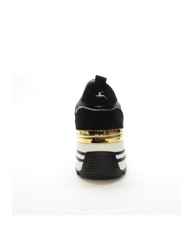 NAZARENO GABRIELLI SCARPE CON ZEPPA DA DONNA C 321 NERO ORO DAL 36 AL 41 - Imagen 5 de 6