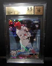 Victor Robles 2018 Topps Chrome XFRACTOR REF ROOKIE Auto BGS10!Nationals OF RC