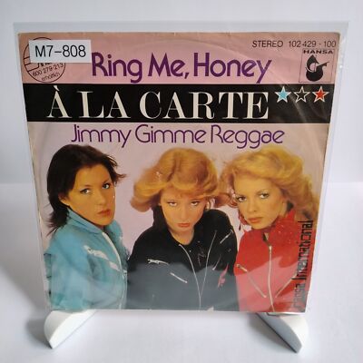 À La Carte   Ring Me, Honey, 7'' Vinyl (G/G), Hansa Interantional, M7-808