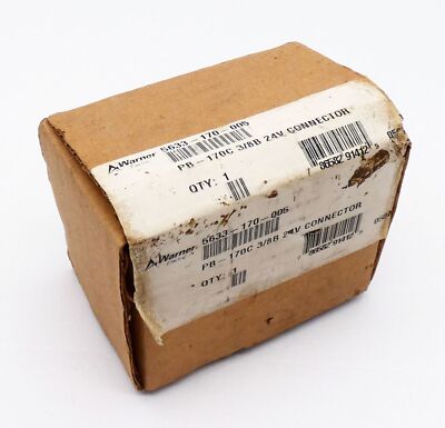Warner Electric 5633-170-005 PB-170C 3/8B 24V Connector -sealed-